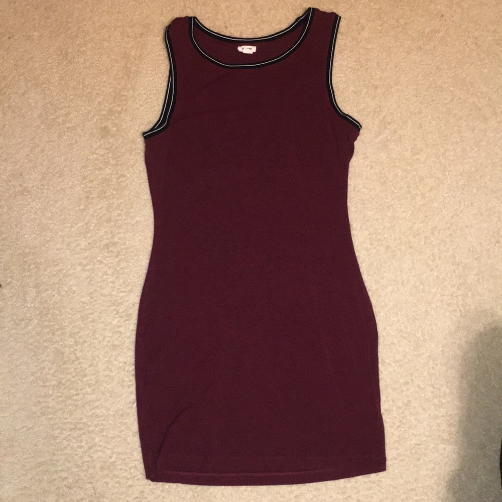 Garage BodyCon Dress - Maroon